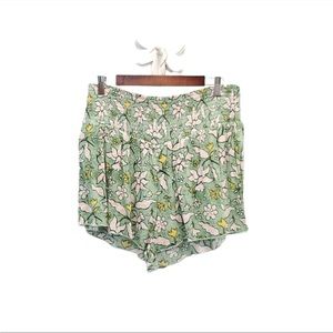 AERIE smocked high waisted beach shorts